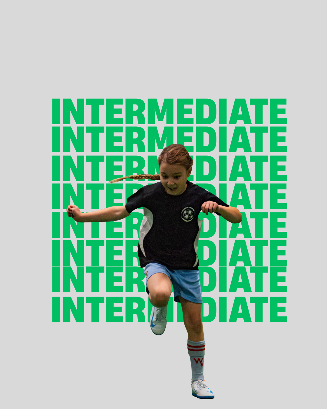 Kids Intermediate Soccer Class for Girls (Green Class)